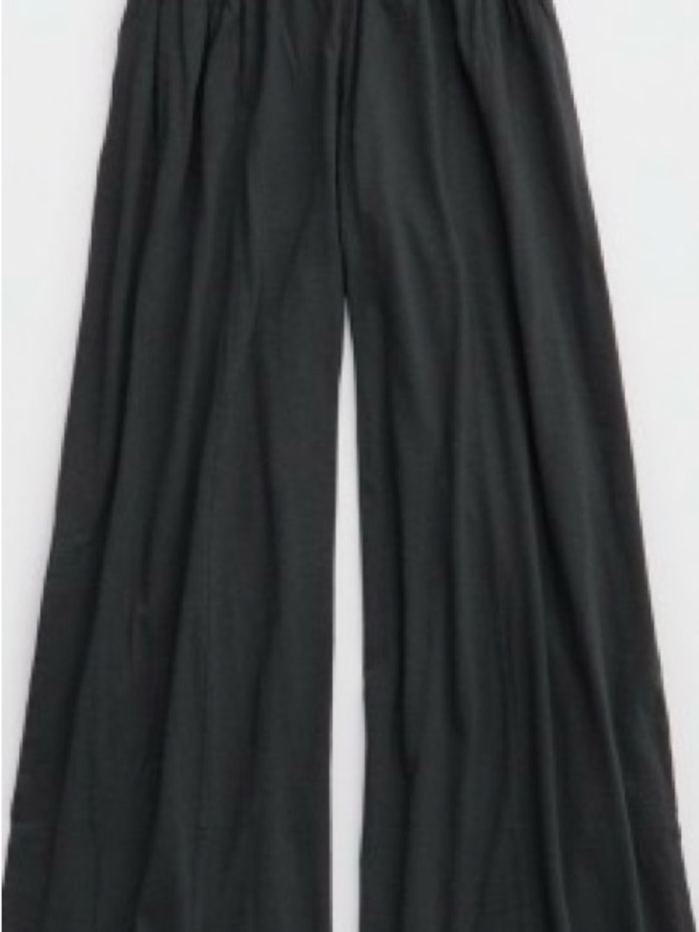Kids Black Wide-Leg Pull-On Pants